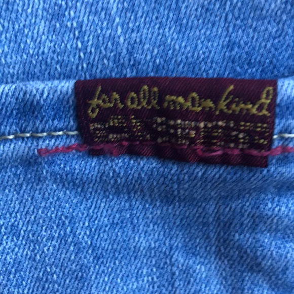 7 For All Mankind High Waist Ankle Gwenevere Striped Super Stretch Jeans - Picture 2 of 11